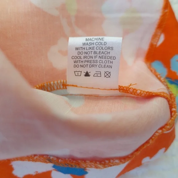 Tyler Boe Stella Dress - Size XS – Orange Floral – Sleeveless - Picture 13 of 15